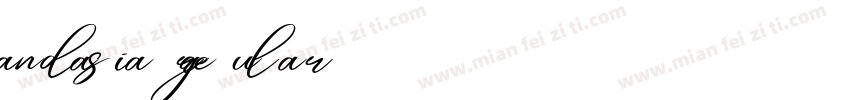 andasia regular字体转换